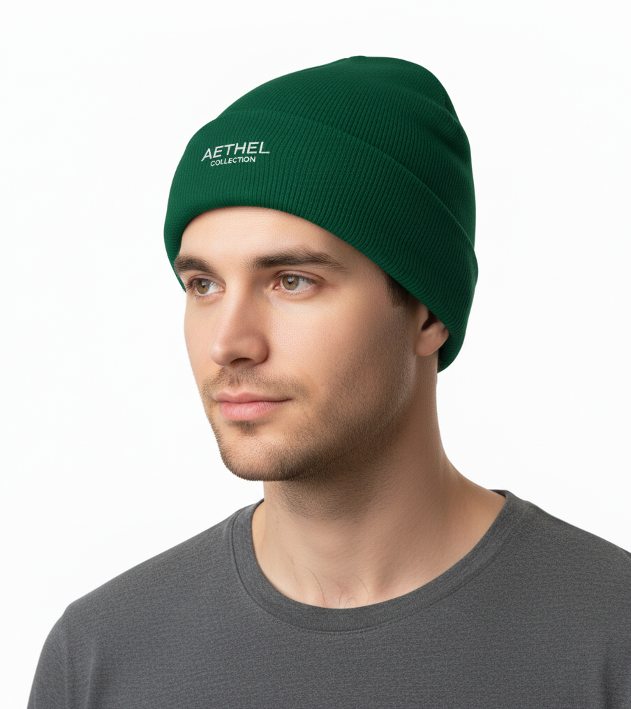 AETHEL COLLECTION embroidered beanie | Cuffed Beanie