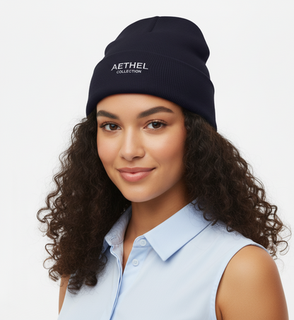 AETHEL COLLECTION embroidered beanie | Cuffed Beanie