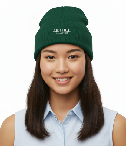 AETHEL COLLECTION embroidered beanie | Cuffed Beanie
